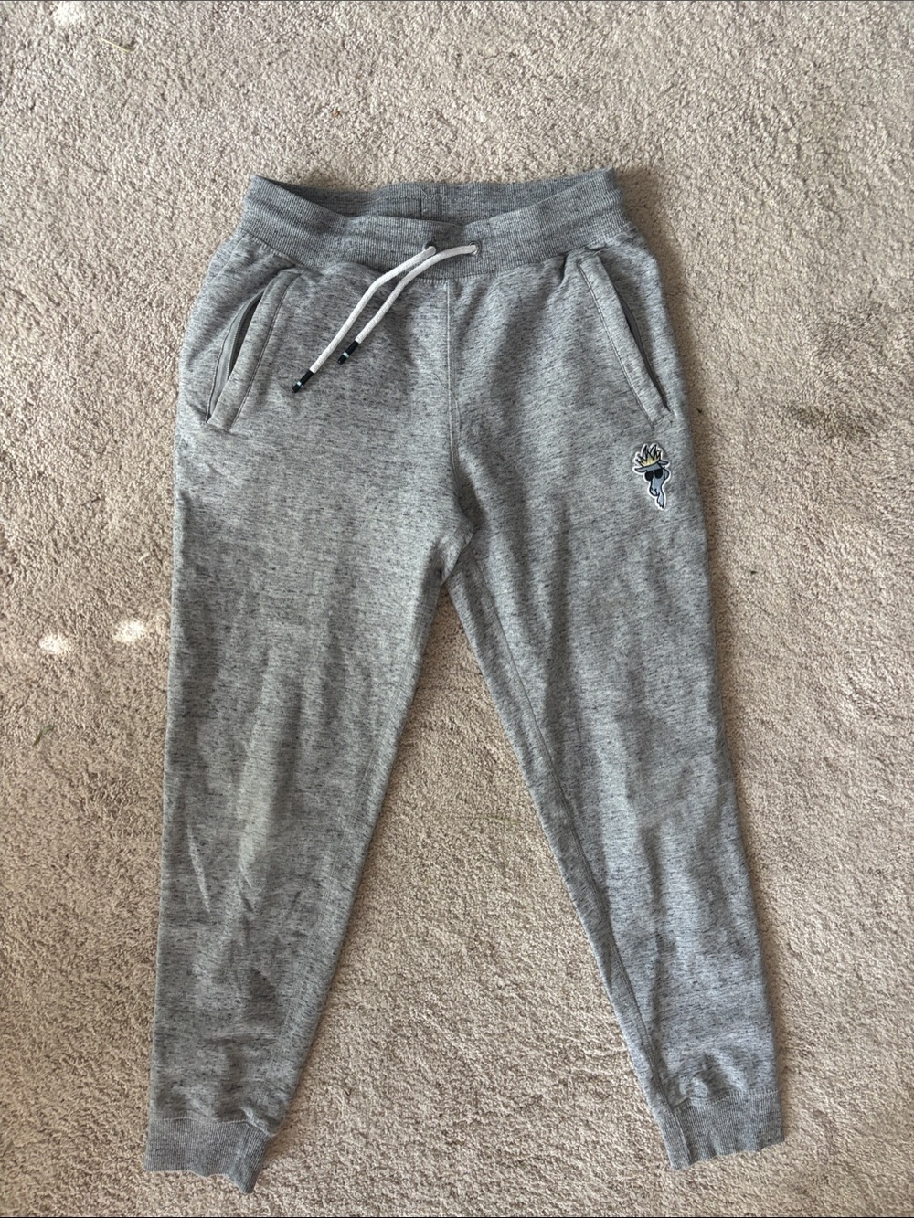 Heather Gray Men's Jogger Sweatpants with Drawstring